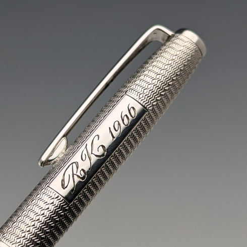 1964 British Yard O' Red Sterling Silver Push-Pull Pencil in Case